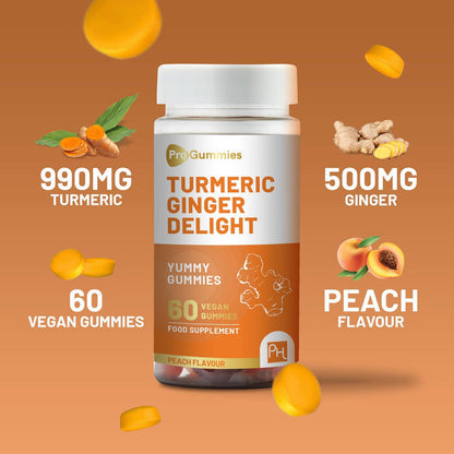 Turmeric and Ginger Gummies | 60 Vegan Pro Gummies - [variant_option1]