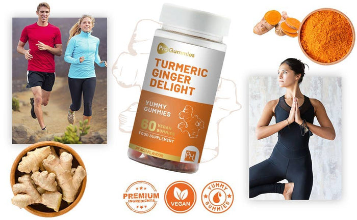 Turmeric and Ginger Gummies | 60 Vegan Pro Gummies - [variant_option1]