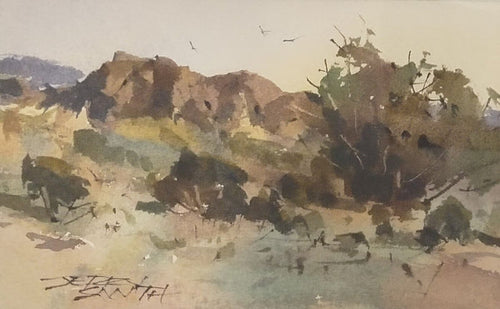 (Unframed) JS26-03 "New Mexico" original watercolor by Jerry Smith