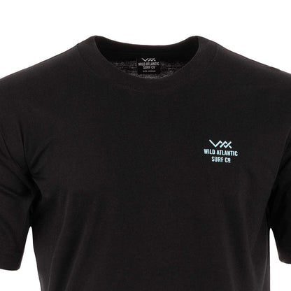 Wild Atlantic Surf Co Atlant Box Tee Blk
