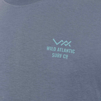 Wild Atlantic Surf Co Atlant Box Tee Blu