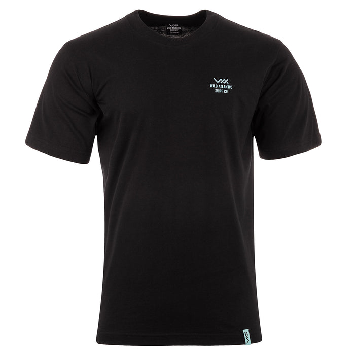 Wild Atlantic Surf Co Atlant Box Tee Blk